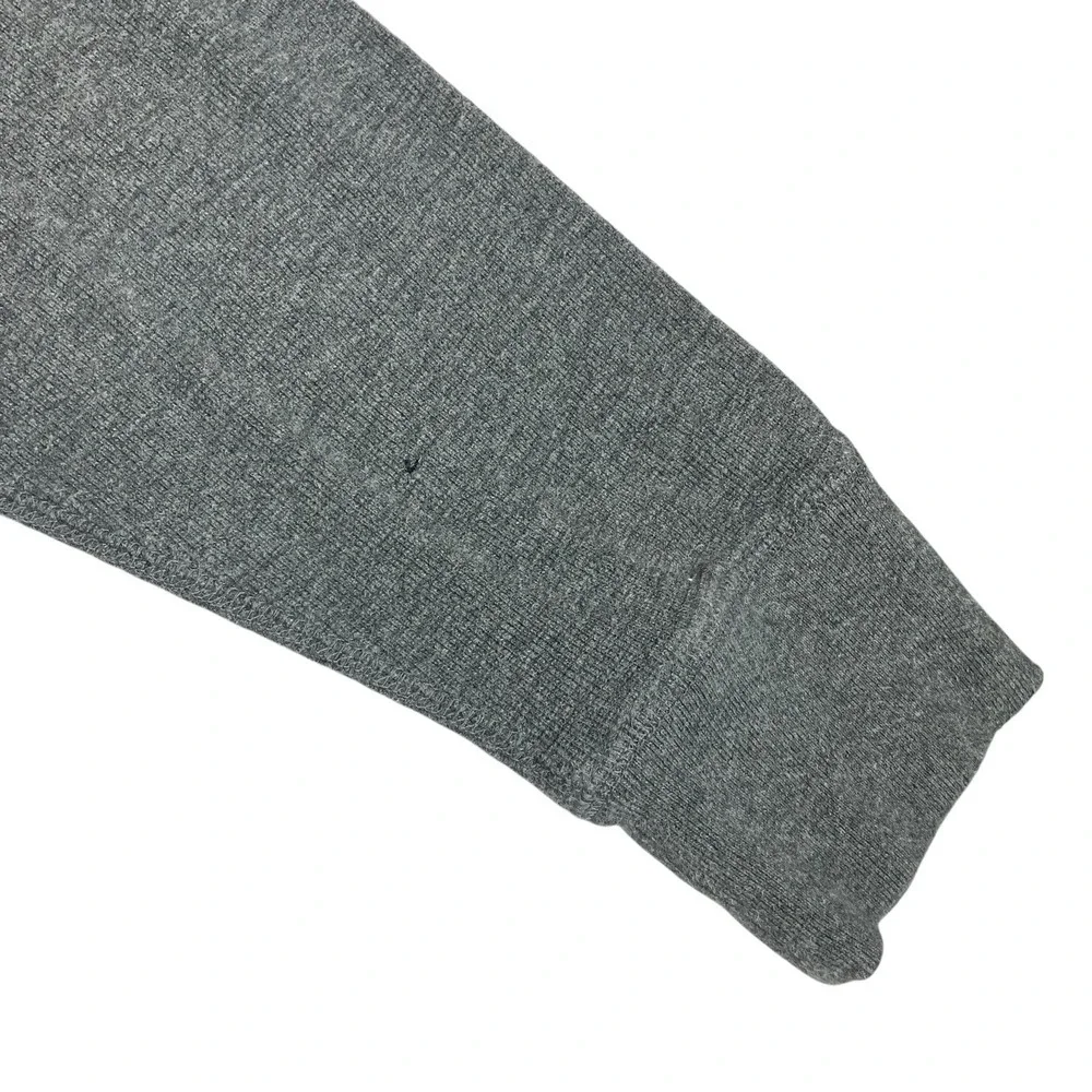 Y2K American Eagle NY Thermal Sweater Mens XXL 2XL‎ Gray Ribbed Grunge Preppy